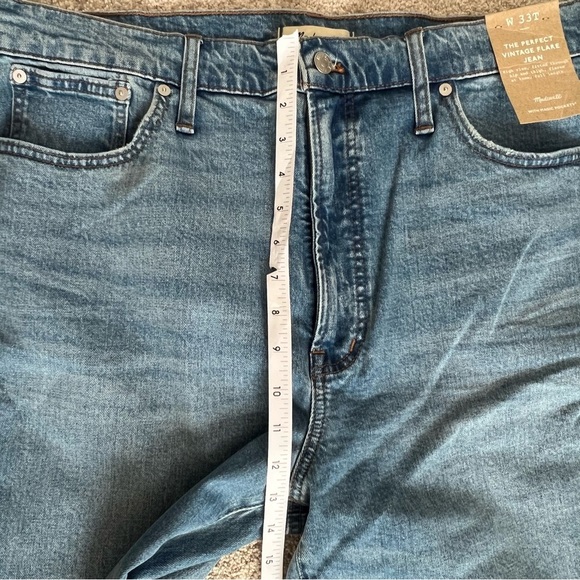 NWT Madewell Jeans Size 33 T The Perfect Vintage Flare - Picture 9 of 10